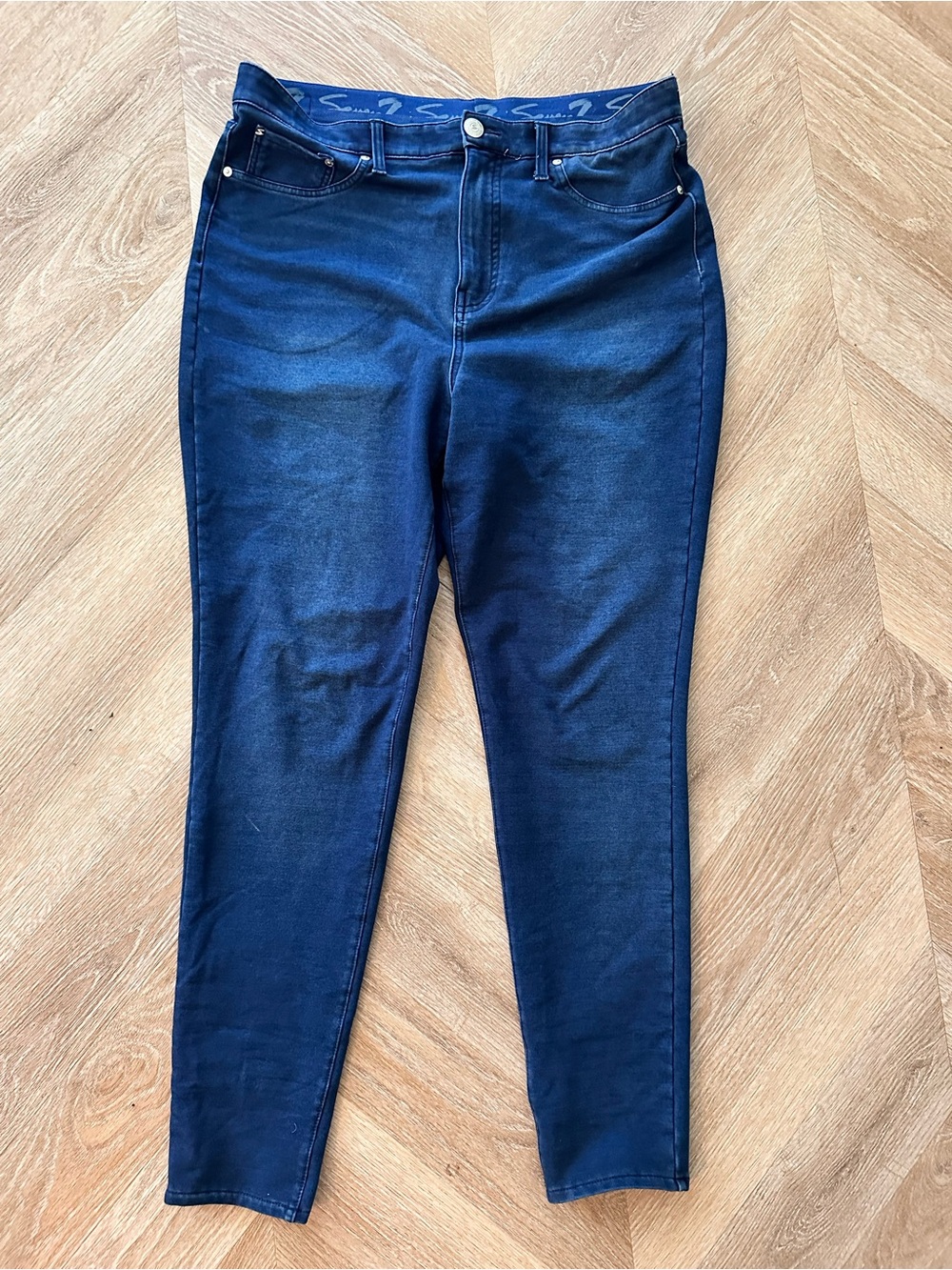 Seven7 Dark Navy Stretch Jeggings - Slim Fit